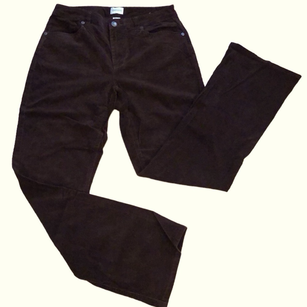 CHICO’S CORDUROY PANTS DARK CHOCOLATE BROWN CHICOS SIZE 0 XS/4